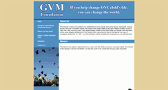 Desktop Screenshot of gvmfoundation.org